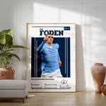 Indlæs billede til gallerivisning Fodbold plakat | Fodbold plakater | Phil Foden Fodbold Spiller Plakat | En Gave til Passionerede Fans | Plakaty.dk