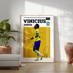 Indlæs billede til gallerivisning Fodboldplakat | Fodboldplakater | Vinícius Júnior Fodbold Plakat | Perfekt til Passionerede Fans | Plakaty.dk