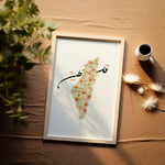 Indlæs billede til gallerivisning Palestine Plakat | Yellow Roser Plakat | Guld Blomster plakat