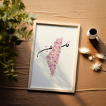 Indlæs billede til gallerivisning Palestine Plakat | Pink Roser Plakat | Lyserød Blomster plakat