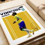 Indlæs billede til gallerivisning Fodboldplakat | Fodboldplakater | Vinícius Júnior Fodbold Plakat | Perfekt til Passionerede Fans | Plakaty.dk