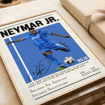 Indlæs billede til gallerivisning Fodbold plakat | Fodbold plakater | Neymar Fodbold Spiller Plakat | Perfekt til Passionerede Fans | Plakaty.dk