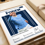 Indlæs billede til gallerivisning Fodbold plakat | Fodbold plakater | Phil Foden Fodbold Spiller Plakat | En Gave til Passionerede Fans | Plakaty.dk
