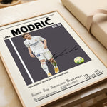 Indlæs billede til gallerivisning Fodbold plakat | Fodbold plakater | Luka Modric Fodbold Plakat | Perfekt til Passionerede Fans | Plakaty.dk