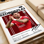 Indlæs billede til gallerivisning Fodbold plakat | Fodbold plakater | Dominik Szoboszlai Fodbold Plakat | Perfekt til Passionerede Fans | Plakaty.dk