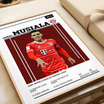 Indlæs billede til gallerivisning Fodbold plakat | Fodbold plakater | Jamal Musiala Fodbold Plakat | Perfekt til Passionerede Fans | Plakaty.dk