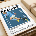 Indlæs billede til gallerivisning Fodbold plakat | Fodbold plakater | Erling Haaland Fodbold Plakat | Perfekt til Passionerede Fans | Plakaty.dk