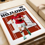 Indlæs billede til gallerivisning Fodbold plakat | Fodbold plakater | Rasmus Højlund Fodbold Spiller Plakat | Ideel til Dedikerede Fans | Plakaty.dk