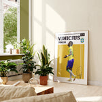 Indlæs billede til gallerivisning Fodboldplakat | Fodboldplakater | Vinícius Júnior Fodbold Plakat | Perfekt til Passionerede Fans | Plakaty.dk