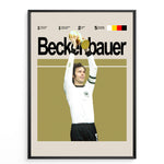 Indlæs billede til gallerivisning Fodbold plakat | Fodbold plakater | Beckenbauer Fodbold Plakat | Legendarisk Tribute til Den Ægte Fan | Plakaty.dk