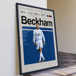 Indlæs billede til gallerivisning Fodbold plakat | Fodbold plakater | David Beckham Fodbold Plakat 03 | Stilfuld Hyldest til Den Ægte Fan | Plakaty.dk