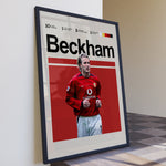 Indlæs billede til gallerivisning Fodbold plakat | Fodbold plakater | David Beckham Fodbold Plakat 02 | Stilfuld Hyldest til Den Ægte Fan | Plakaty.dk