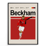 Indlæs billede til gallerivisning Fodbold plakat | Fodbold plakater | David Beckham Fodbold Plakat 01 | Stilfuld Hyldest til Den Ægte Fan | Plakaty.dk