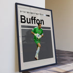 Indlæs billede til gallerivisning Fodbold plakat | Fodbold plakater | Gianluigi Buffon Fodbold Plakat | Italiensk Målmandslegende | Plakaty.dk