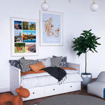 Indlæs billede til gallerivisning 2x Land & By Plakater - Oplev Danmark og udforsk landets unikke seværdigheder -Tivoli, Nyhavn, Frederiksborg Slot, Møns Klint, Legoland, Christiansborg Slot, Dyrehaven, Vikingeskibsmuseet | Danmark Plakater | Seværdigheder | Udforsk Charmerende Poster Land | By