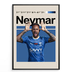 Indlæs billede til gallerivisning Fodbold plakat | Fodbold plakater | Neymar Jr. Fodbold Plakat 02 | Perfekt til Den Ægte Fan | Plakaty.dk