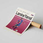 Indlæs billede til gallerivisning Fodbold plakat | Fodbold plakater | Lamine Yamal Fodbold Plakat | Inspirerende for Fremtidens Fans | Plakaty.dk