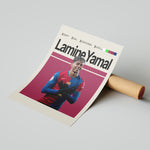 Indlæs billede til gallerivisning Fodbold plakat | Fodbold plakater | Lamine Yamal Fodbold Plakat | Inspirerende for Fremtidens Fans | Plakaty.dk