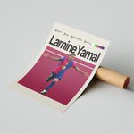 Indlæs billede til gallerivisning Fodbold plakat | Fodbold plakater | Lamine Yamal Fodbold Plakat | Inspirerende for Fremtidens Fans | Plakaty.dk