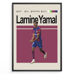 Indlæs billede til gallerivisning Fodbold plakat | Fodbold plakater | Lamine Yamal Fodbold Plakat | Inspirerende for Fremtidens Fans | Plakaty.dk