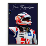Indlæs billede til gallerivisning Kevin Magnussen F1 Plakat | Unikt Racerdesign | Formel 1 Baner | Dynamisk Motorsport Kunst | Plakaty.dk
