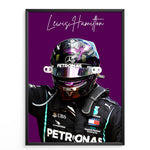 Indlæs billede til gallerivisning Lewis Hamilton F1 Plakat | Unikt Design på 20+ Internationale Baner