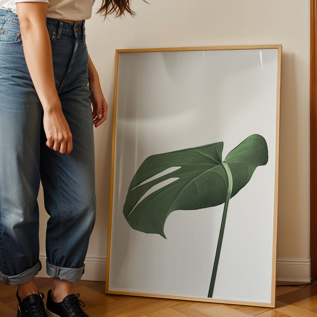 Grønne Plakater | Smukke planteillustrationer til dit hjem | Plakat med grønne planter, botanisk kunst og naturplanter, ideel til at tilføje et organisk og livligt præg til dit hjem.