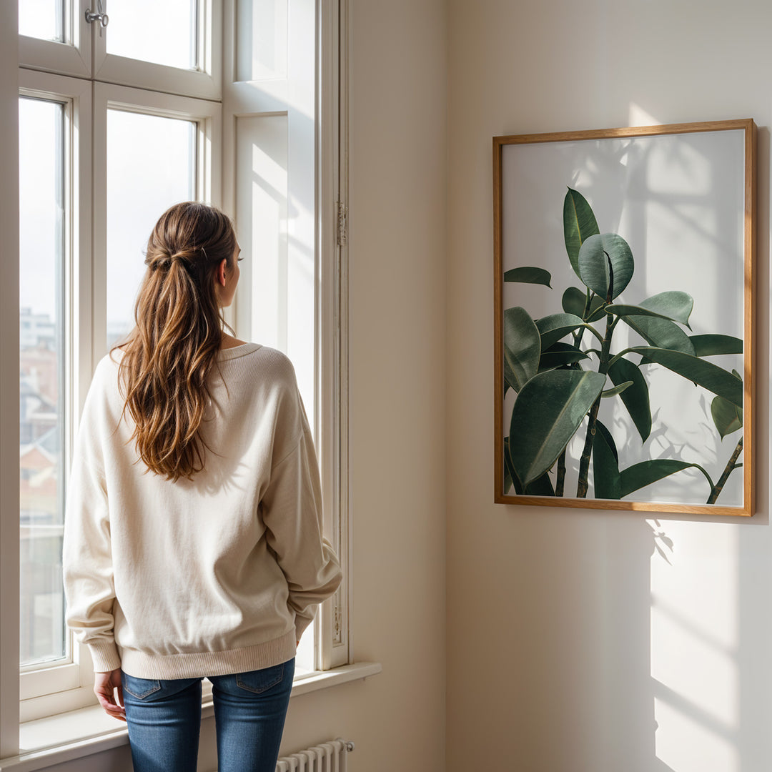 Planteplakat | Smukt print med naturens skønhed til dit hjem | Plakat med grønne planter, botanisk kunst og naturplanter, ideel til at tilføje et organisk og livligt præg til dit hjem.