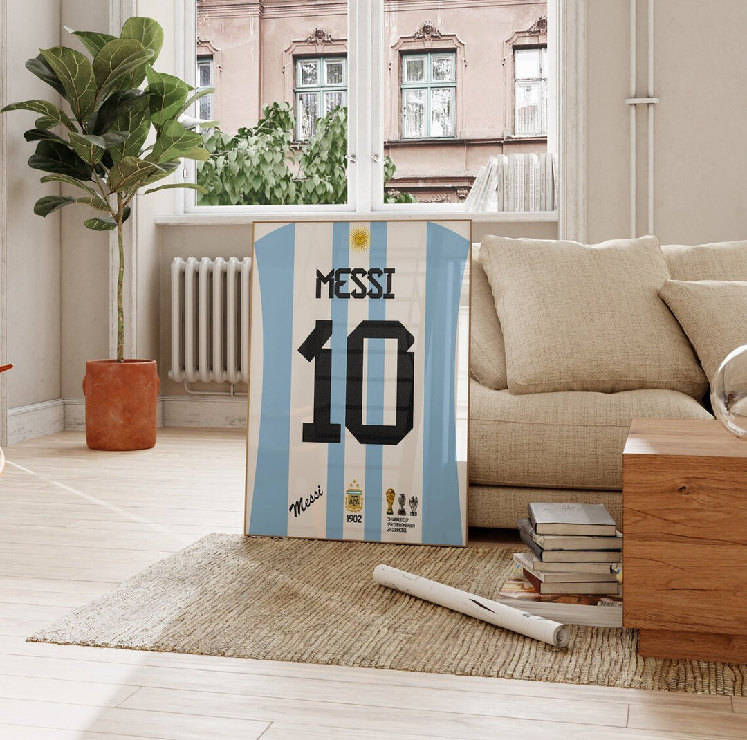 Fodbold plakat | Fodbold plakater | Lionel Messi Fodboldplakat | Perfekt til Den Ægte Fodbold Fan | Plakaty.dk