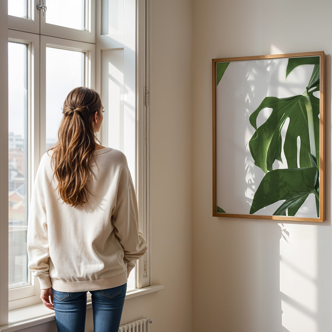 Naturinspirerede Plakater | Elegante planter og blomster til din bolig | Plakat med grønne planter, botanisk kunst og naturplanter, ideel til at tilføje et organisk og livligt præg til dit hjem.