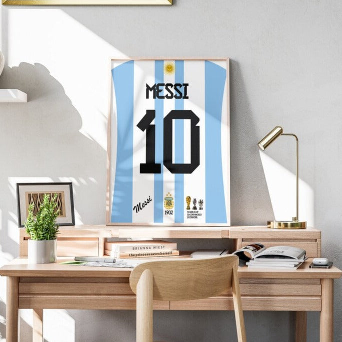 Fodbold plakat | Fodbold plakater | Lionel Messi Fodboldplakat | Perfekt til Den Ægte Fodbold Fan | Plakaty.dk