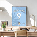 Indlæs billede til gallerivisning Fodbold plakat | Fodbold plakater | Erling Haaland Fodboldplakat | Perfekt til Den Ægte Fodbold Fan | Plakaty.dk
