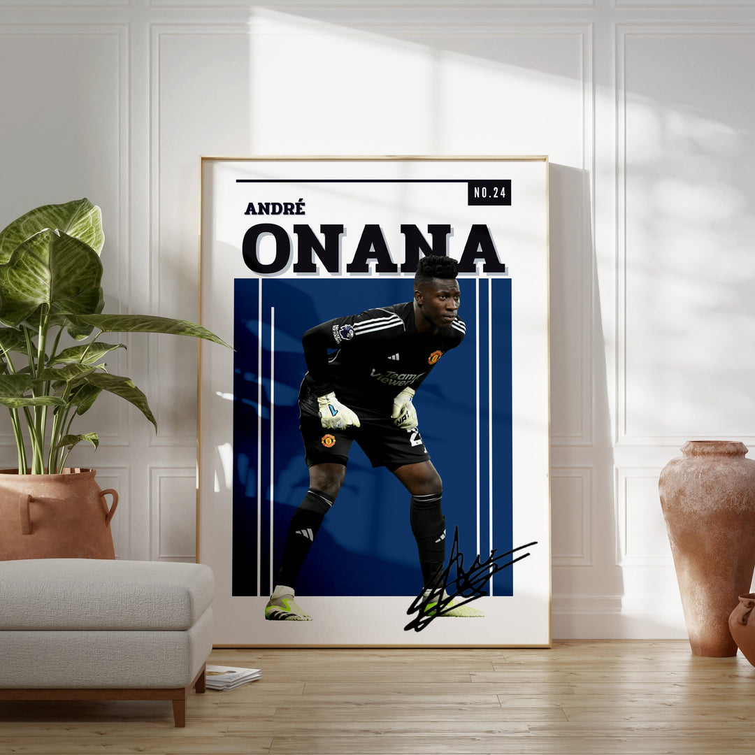 Fodbold plakat | Fodbold plakater | André Onana Fodbold Plakat | Perfekt til Passionerede Fans | Plakaty.dk