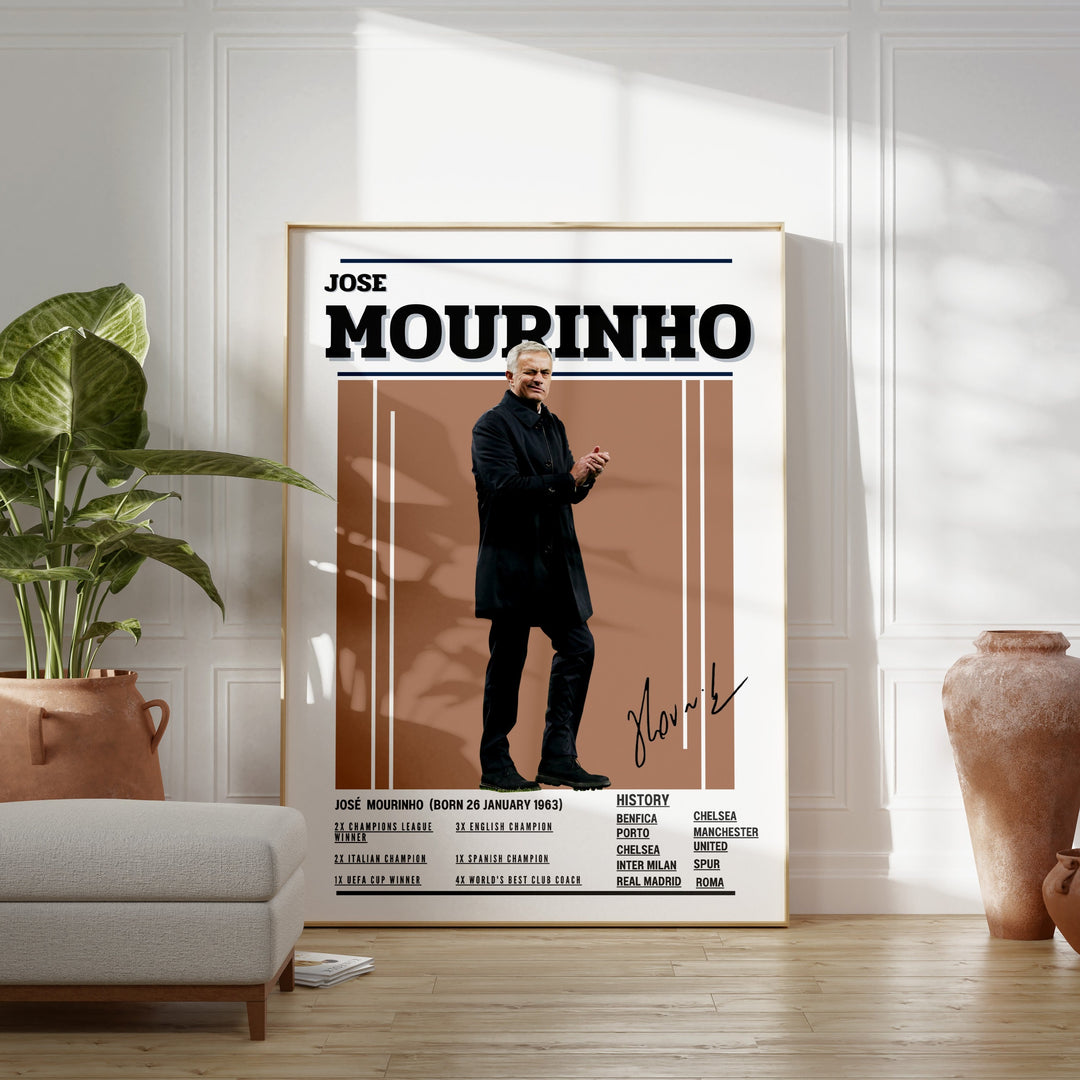 Fodbold plakat | Fodbold plakater | Jose Mourinho Fodbold Plakat | Ideel til Passionerede Fans | Plakaty.dk