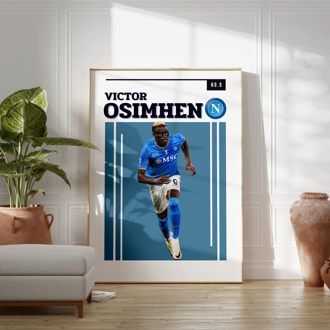 Fodbold plakat | Fodbold plakater | Victor Osimhen Fodbold Plakat | Perfekt til Passionerede Fans | Plakaty.dk