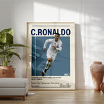 Indlæs billede til gallerivisning Fodbold plakat | Fodbold plakater | Cristiano Ronaldo Real Madrid Fodbold Plakat | Perfekt til Den Ægte Fan | Plakaty.dk
