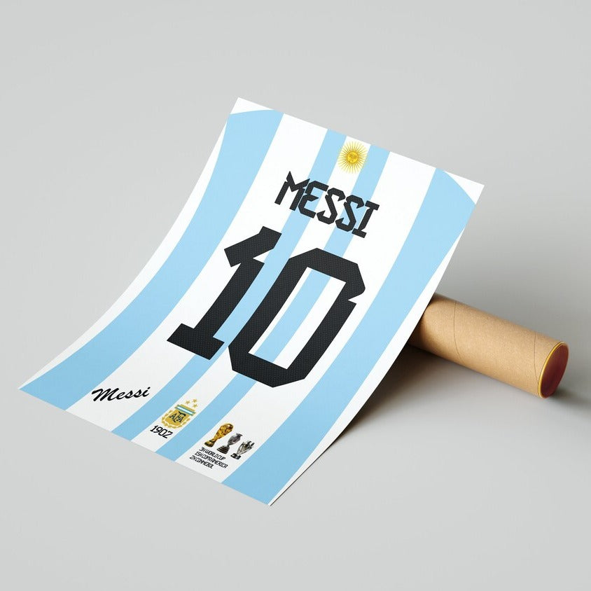 Fodbold plakat | Fodbold plakater | Lionel Messi Fodboldplakat | Perfekt til Den Ægte Fodbold Fan | Plakaty.dk