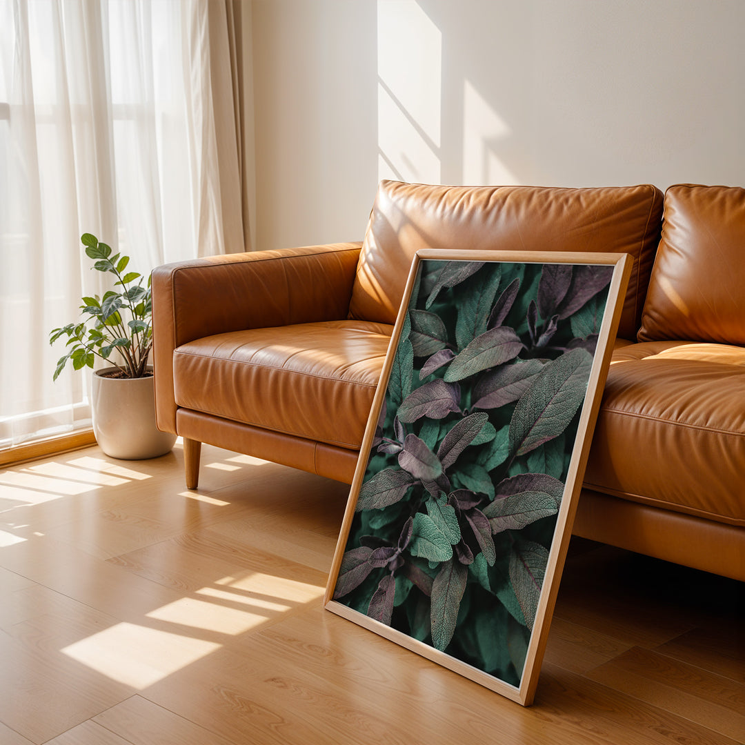 Naturens Elegance | Plakater med detaljerede planteillustrationer | Plakat med grønne planter, botanisk kunst og naturplanter, ideel til at tilføje et organisk og livligt præg til dit hjem.