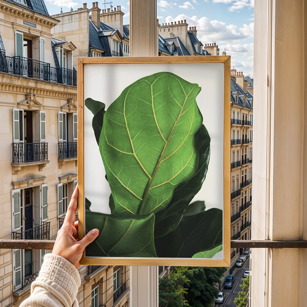 Grøn Vægkunst | Realistiske plante plakater til indretning | Plakat med grønne planter, botanisk kunst og naturplanter, ideel til at tilføje et organisk og livligt præg til dit hjem.