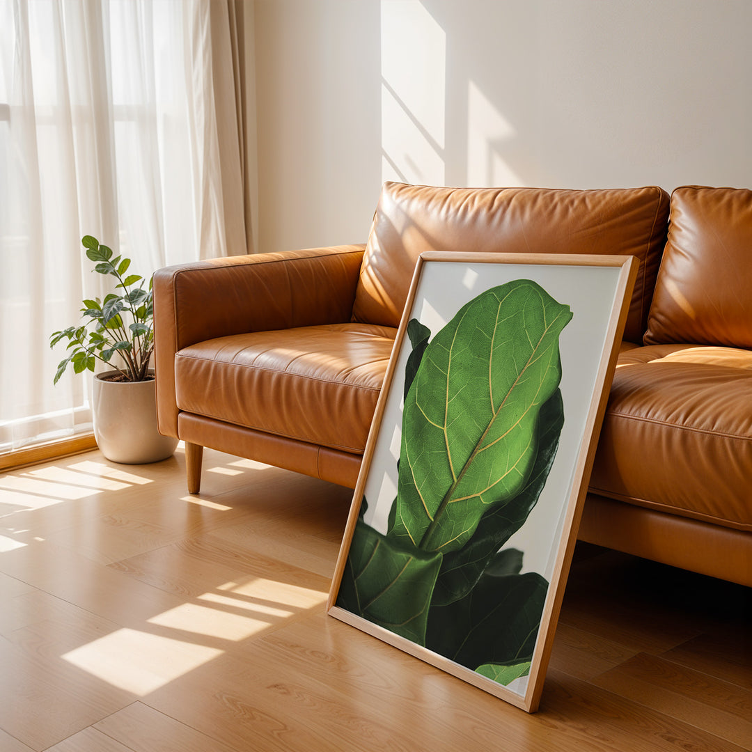 Grøn Vægkunst | Realistiske plante plakater til indretning | Plakat med grønne planter, botanisk kunst og naturplanter, ideel til at tilføje et organisk og livligt præg til dit hjem.