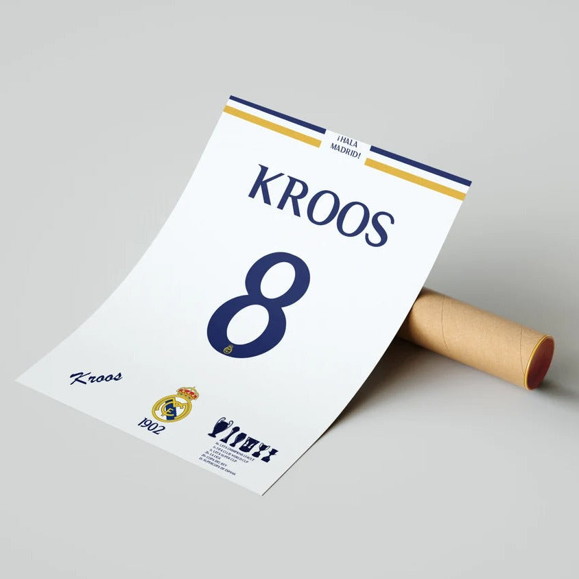 Fodbold plakat | Fodbold plakater | Toni Kroos Fodboldplakat | Perfekt til Den Ægte Fodbold Fan | Plakaty.dk