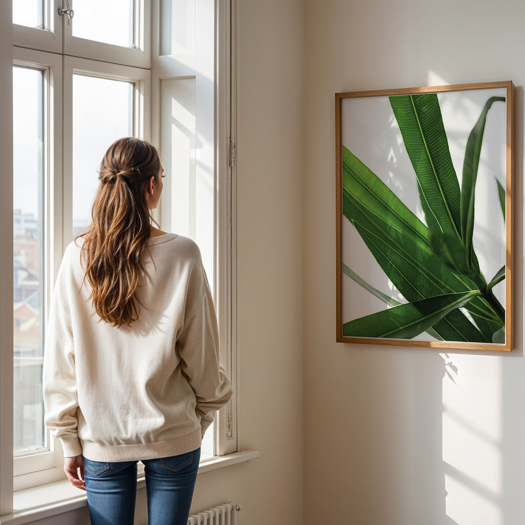 Plantemotiver | Unikke plante illustrationer print til dit hjem | Plakat med grønne planter, botanisk kunst og naturplanter, ideel til at tilføje et organisk og livligt præg til dit hjem.