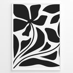 Indlæs billede til gallerivisning Flow Botanica Plakat | Matisse Poster | Organisk blomstermotiv i sort-hvid
