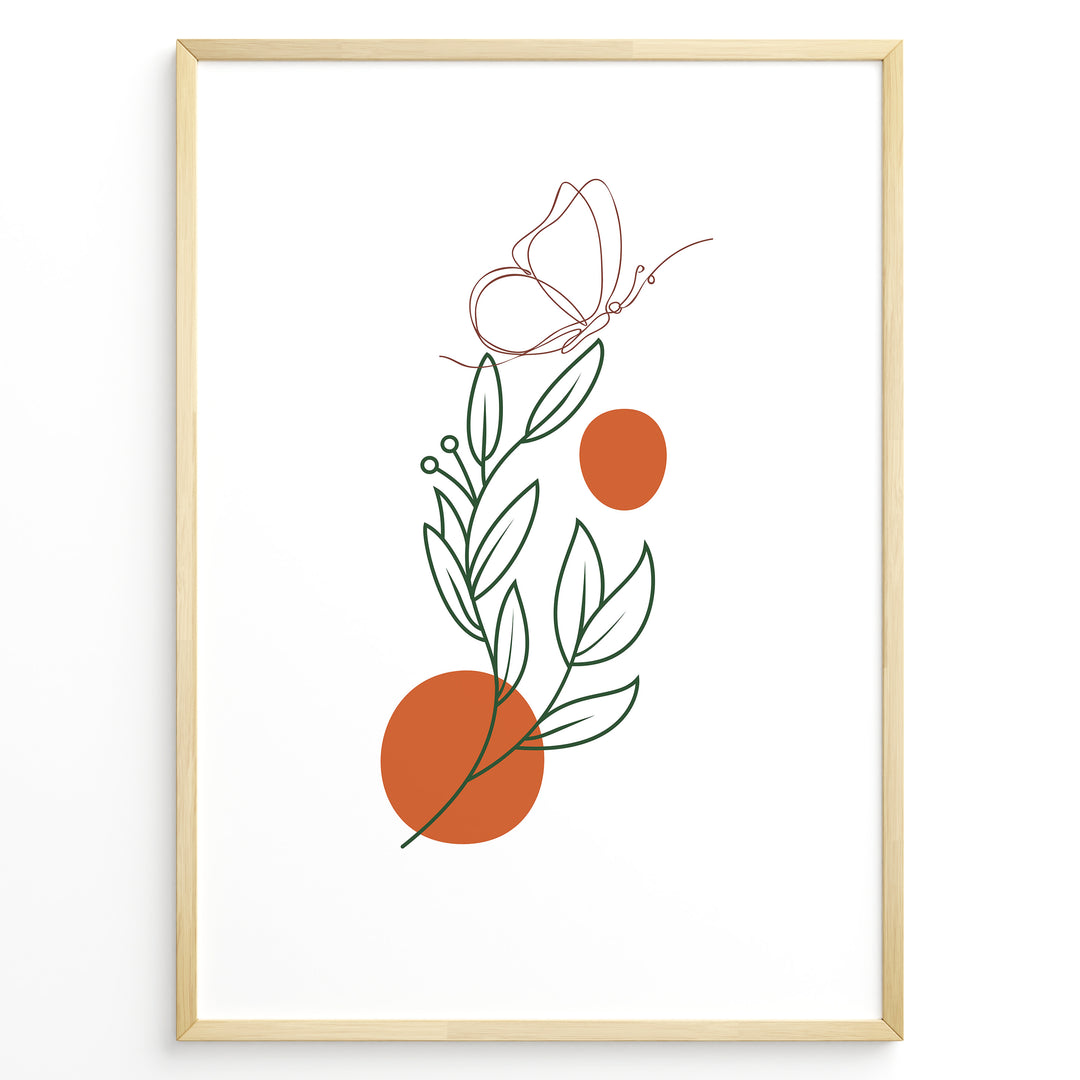 Noir Bloom Art Plakat | Boho Art Poster | Boho Plakater