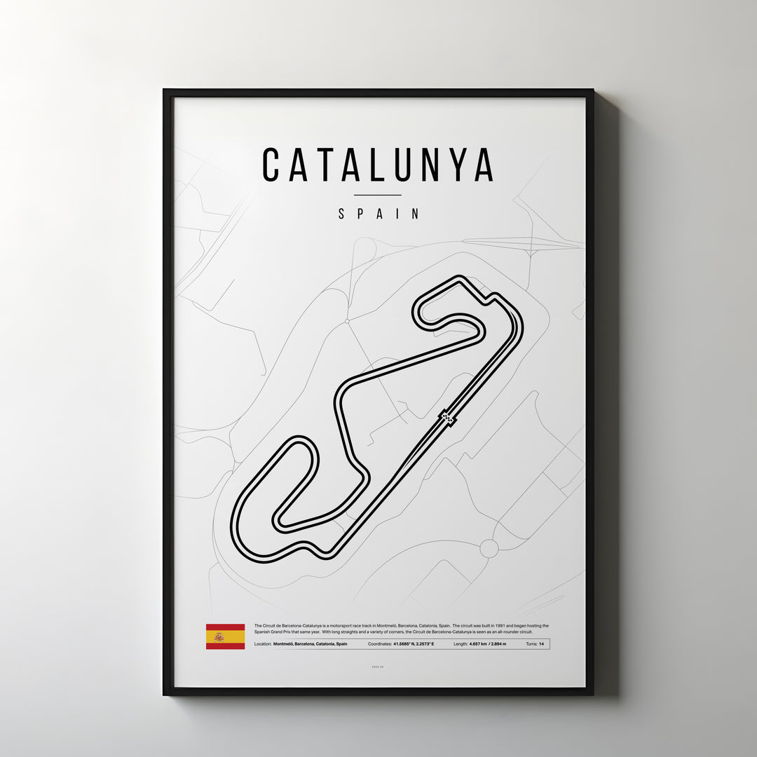 Spain Formula 1 Plakat | Catalonia Rush: Spanske Vibes i Barcelona