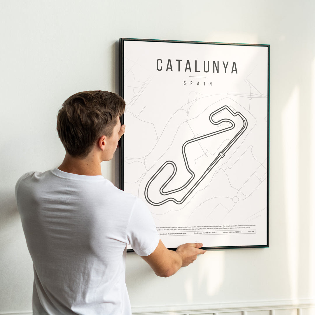 Spain Formula 1 Plakat | Catalonia Rush: Spanske Vibes i Barcelona