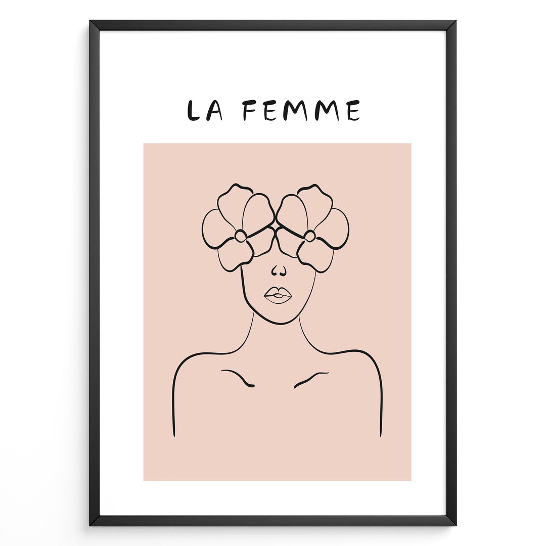La Femme Art Plakat | Boho Art Poster | Boho Plakater