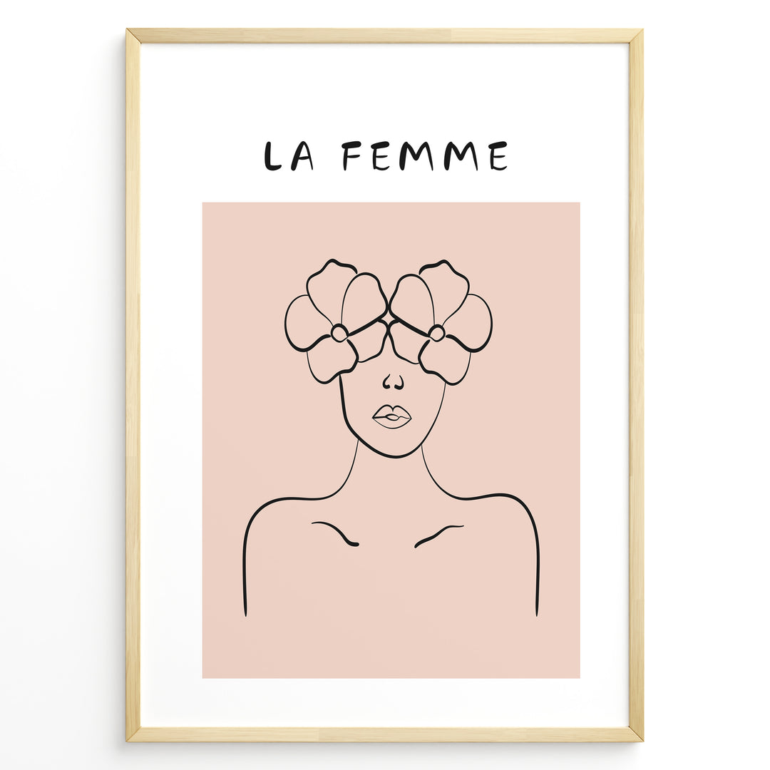 La Femme Art Plakat | Boho Art Poster | Boho Plakater