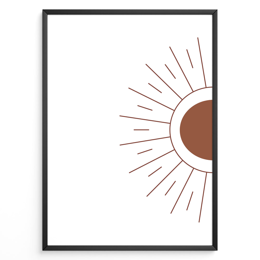 Radiant Horizon Art Plakat | Boho Art Poster | Boho Plakater