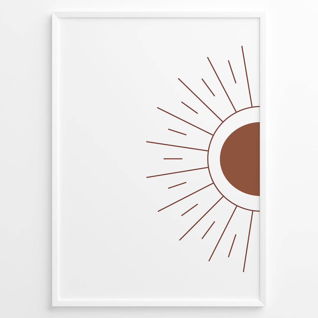 Radiant Horizon Art Plakat | Boho Art Poster | Boho Plakater